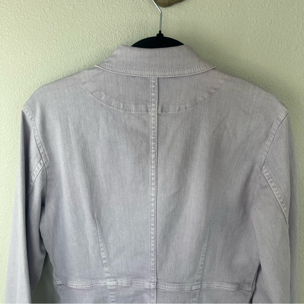 NWOT SAMSOE SAMSOE Bertha Denim Shirt Dress Lilac Purple Casual Women’s Large - Picture 13 of 14